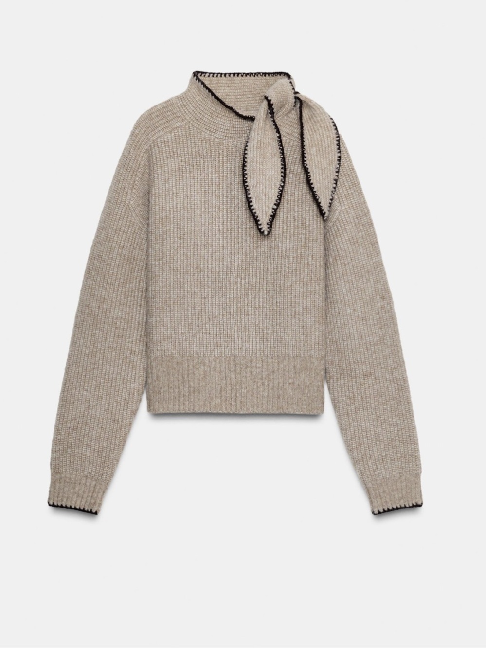 Zara NWT knit jumper sweater with bow 3920/940 - Picture 2 of 9